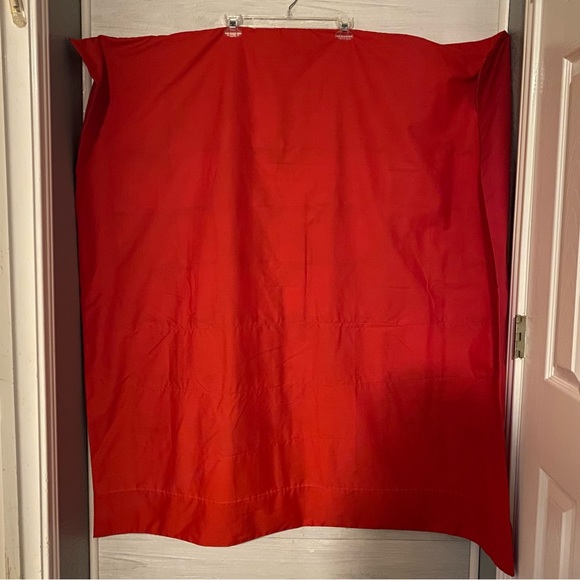 Handmade Patchwork Quilt Red Trim Baby Lap Throw Blanket Table Topper 48x48 - Picture 6 of 6